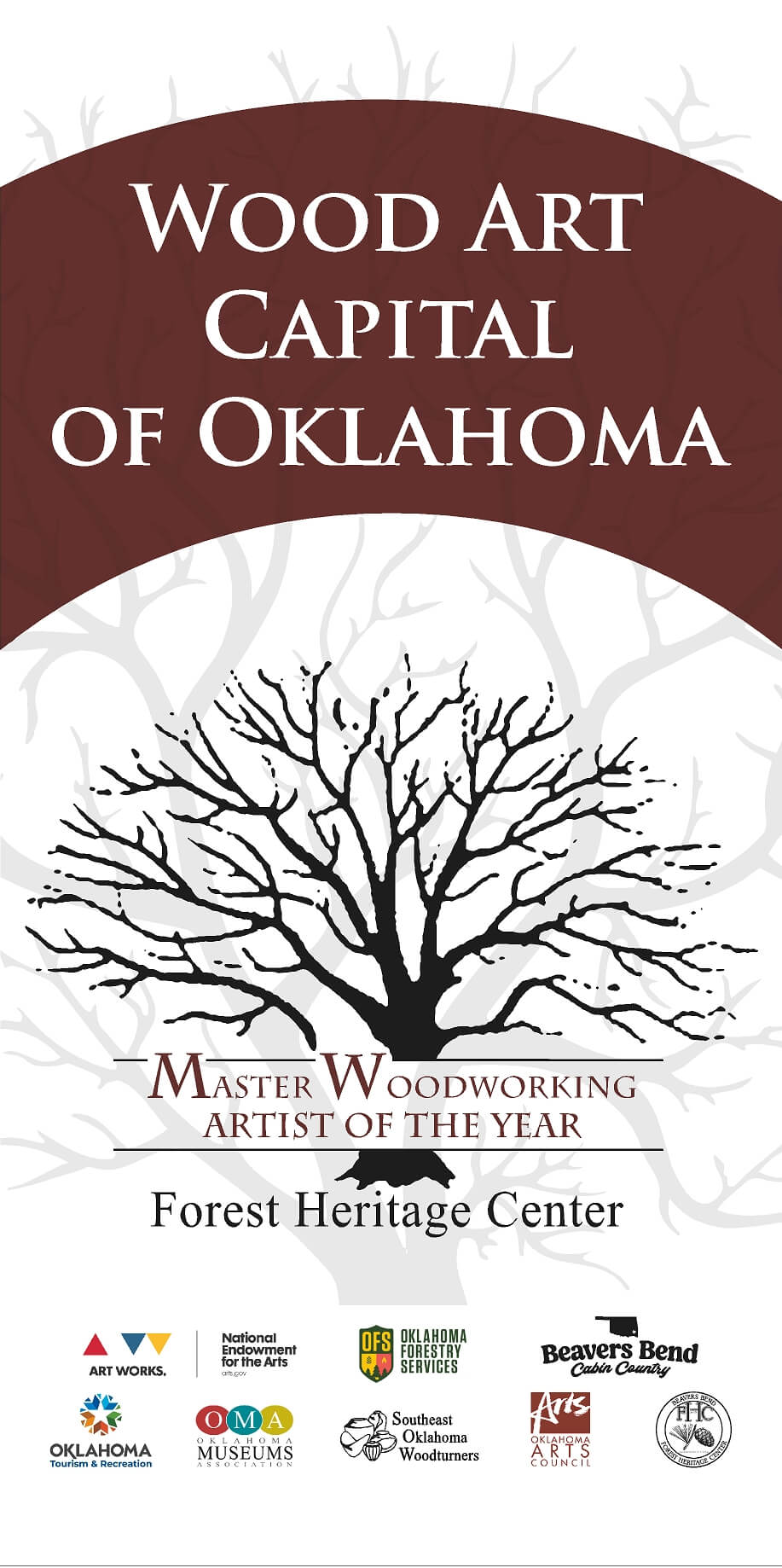 2024 wood art capital of Oklahoma poster