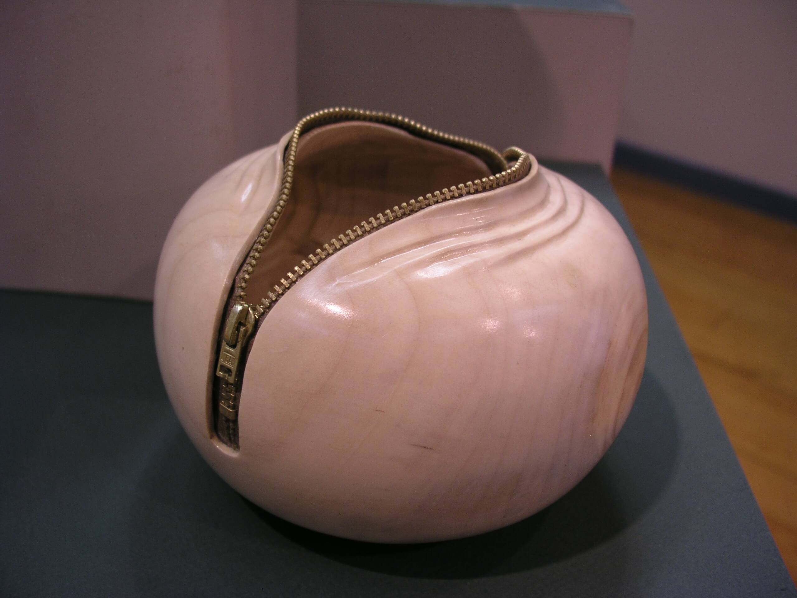 Zippered Bowl made of Aspen artist is Paul Stafford