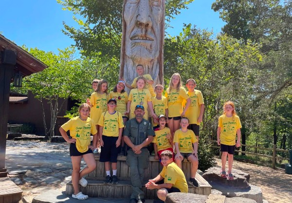 Camp Discover students with ranger